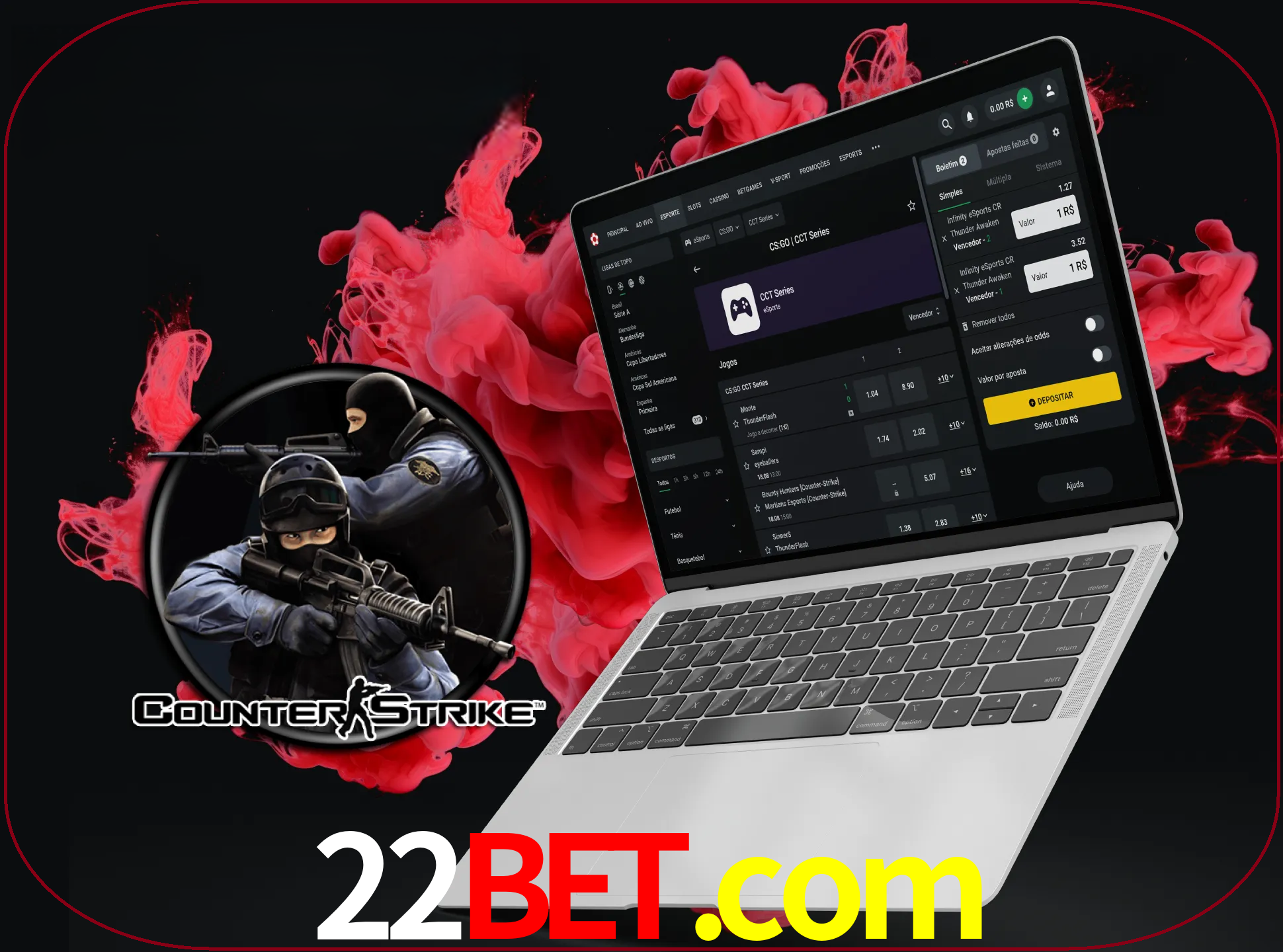 Um grande número de jogos irá agradar aos fãs deste jogo de tiro no sítio Web e na aplicação da empresa 22bet.