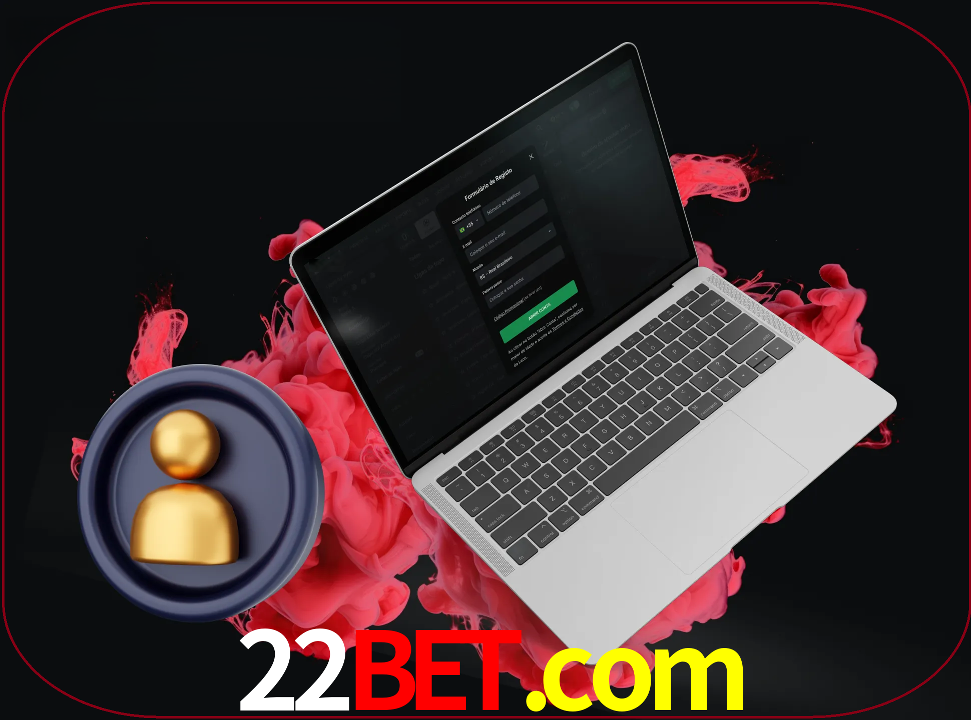 No cabeçalho do site 22bet, clique no botão que o levará a um formulário especial onde terá de introduzir as suas informações actuais.
